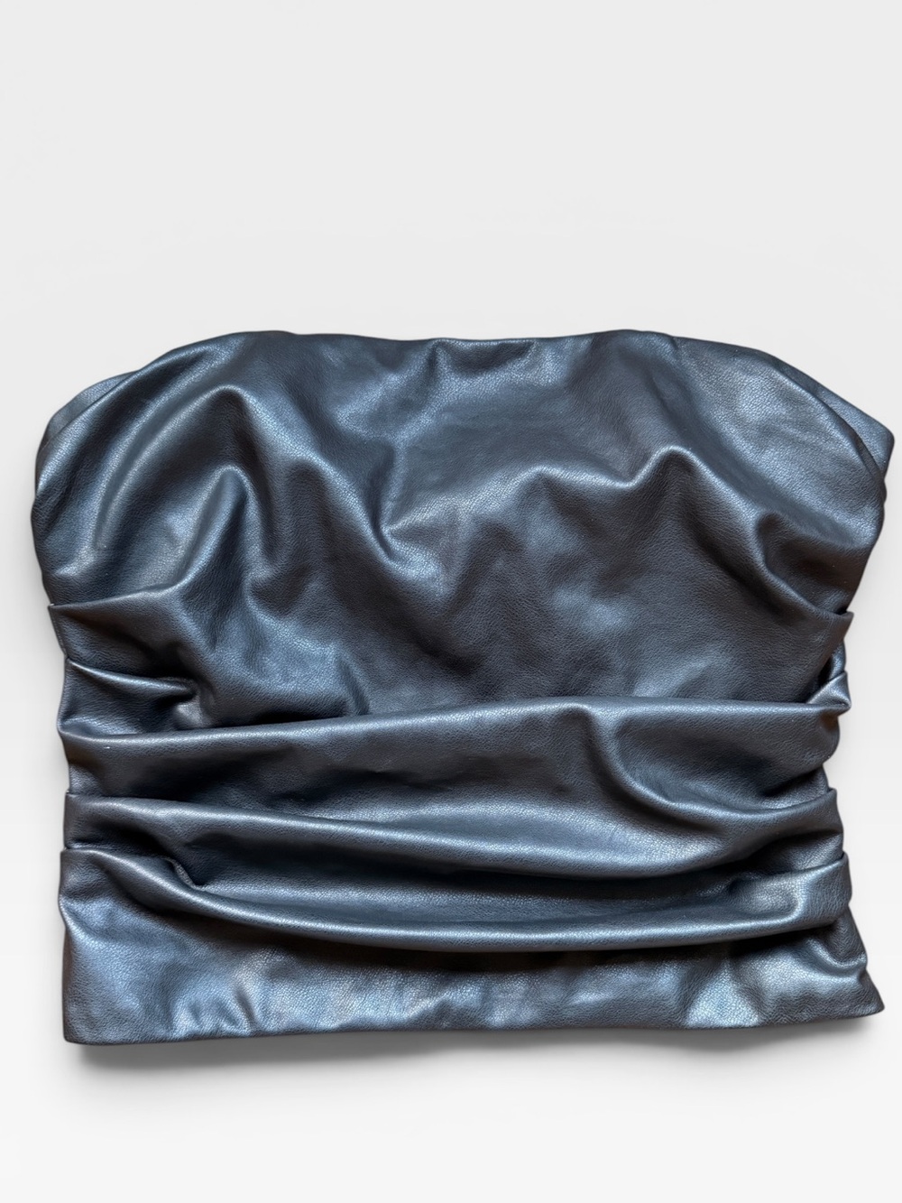 NBD Darby BUSTIER strapless top black faux leather REVOLVE SMALL - Picture 5 of 7